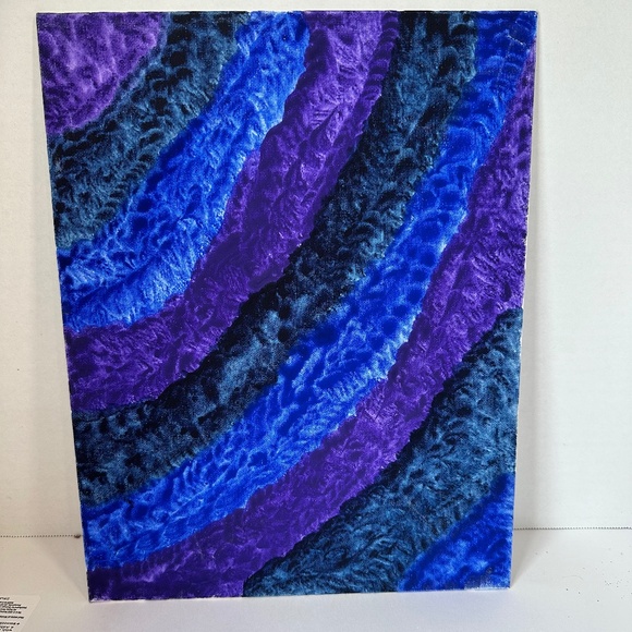 Hand-painted multicolored tie dye effect dark blue gouache painting - Picture 1 of 1